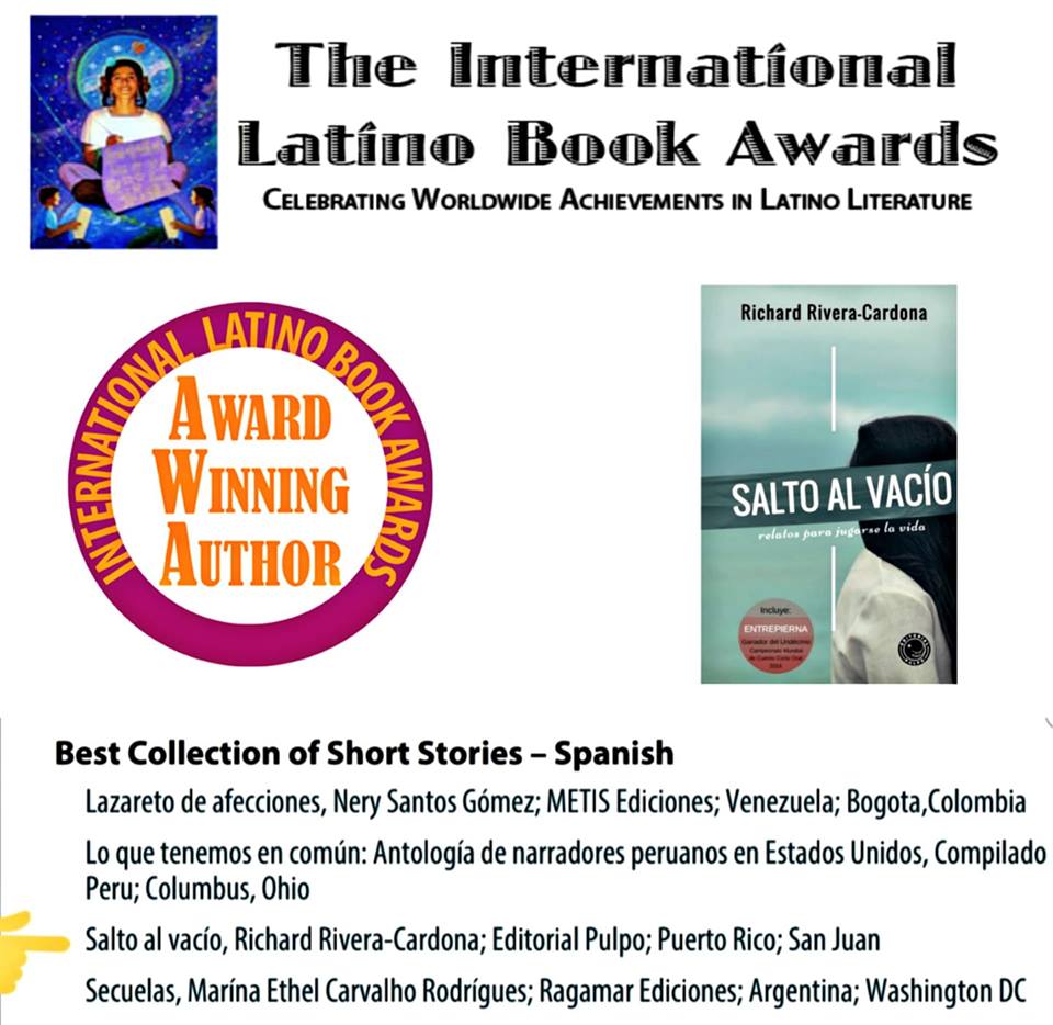 Libro «Salto al vacío» es finalista en importantes premios en EE.UU.